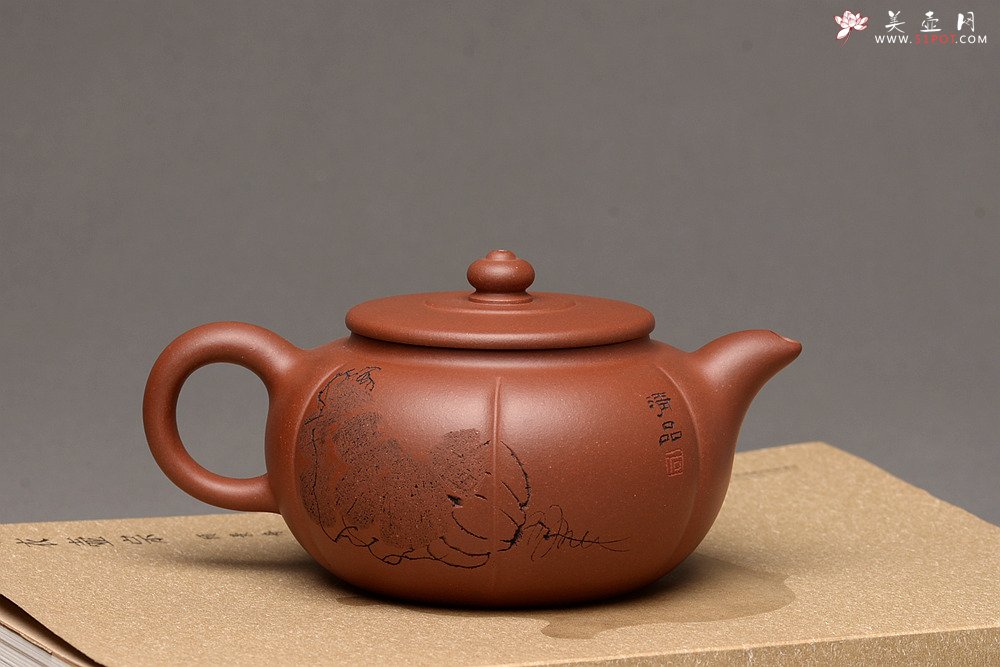 紫砂壶图片：钱伟刚最新作品 饱满 器形端庄 素心 - 美壶网