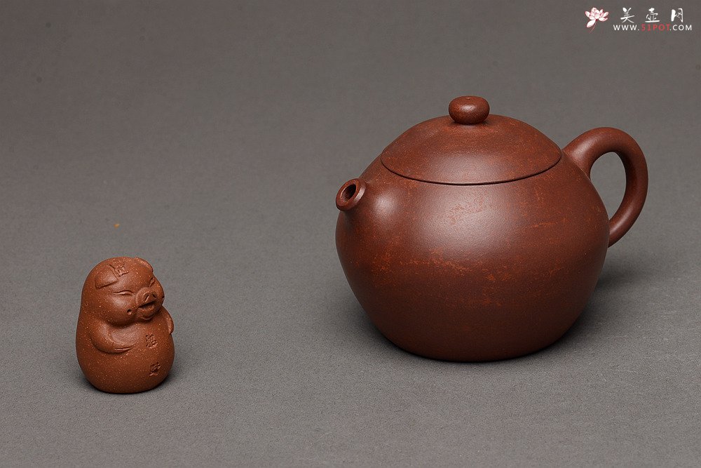 紫砂壶图片：饱满圆润 古朴可爱 全手龙蛋 实用佳品！ - 美壶网