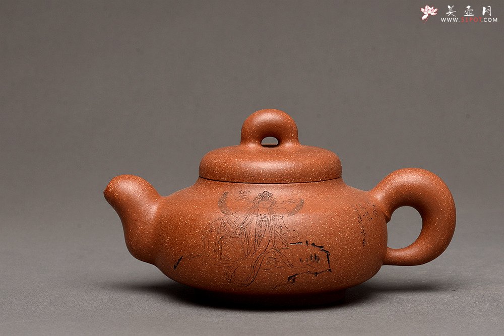 紫砂壶图片：精品 道洪风格 出水如柱 全手玉璧 获奖作品 - 美壶网