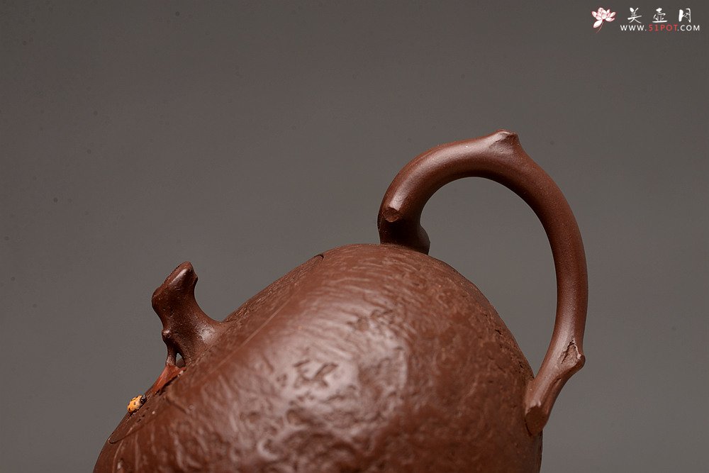 紫砂壶图片：潘丹初乙未冬末全手新作 酣畅淋漓的花货手法 秀雅得趣 秋色 - 美壶网