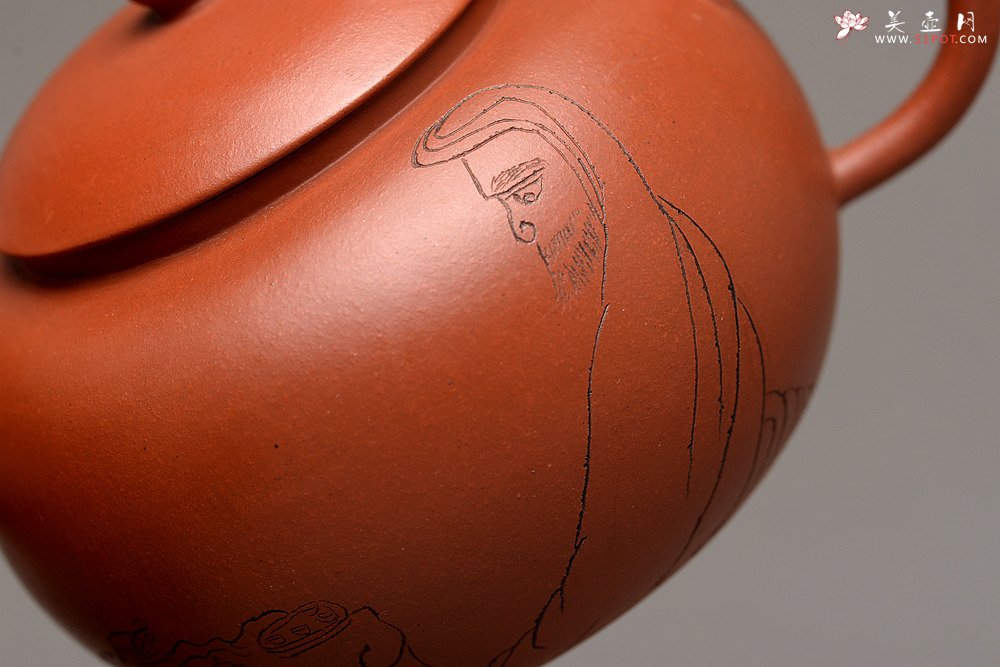 紫砂壶图片：美壶特惠 优质红皮龙 古朴有趣 实用耐品  元婴 杀茶利器 - 美壶网