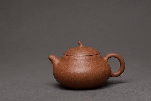 张悦紫砂壶 张悦乙未年冬全手作品 段泥小梨形 颇具韵律 优质老段 实用可人 老段泥