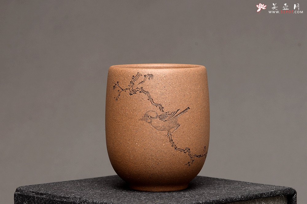 紫砂壶图片：美壶特惠 游心堂主人精刻 高档套组杯 6个一组  送礼自玩佳品~ - 美壶网