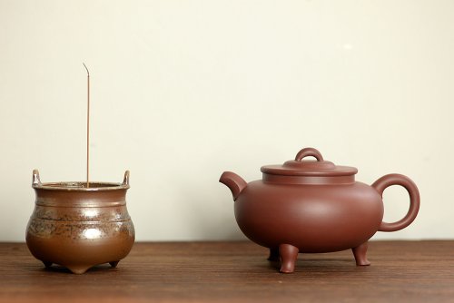 路达紫砂壶 美壶特惠 路达新品 大气古韵 进步之作 全手红炉  枣红泥