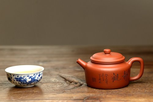 张云熙紫砂壶 国工师张云熙作品 温文尔雅 德中 传统经典 原矿红泥