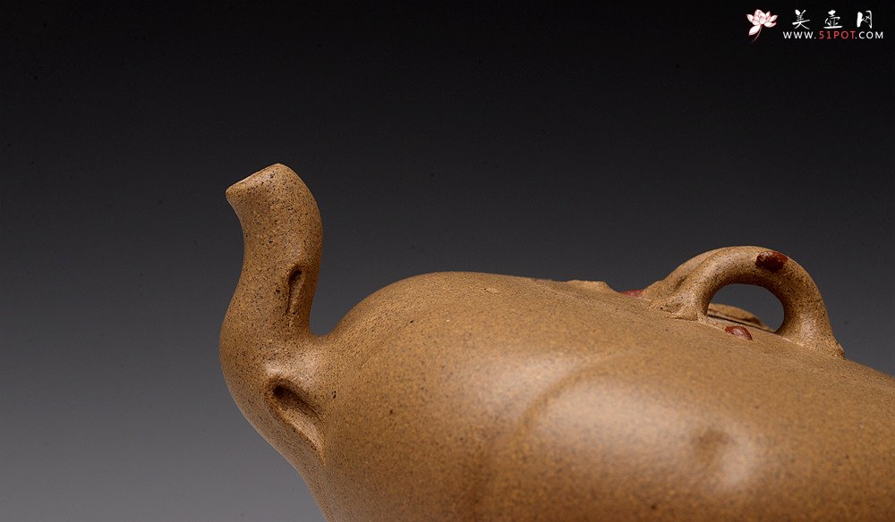 紫砂壶图片：高雪琴新作 优质老段泥 贴叶灵动 大口实用 全手春趣 - 美壶网