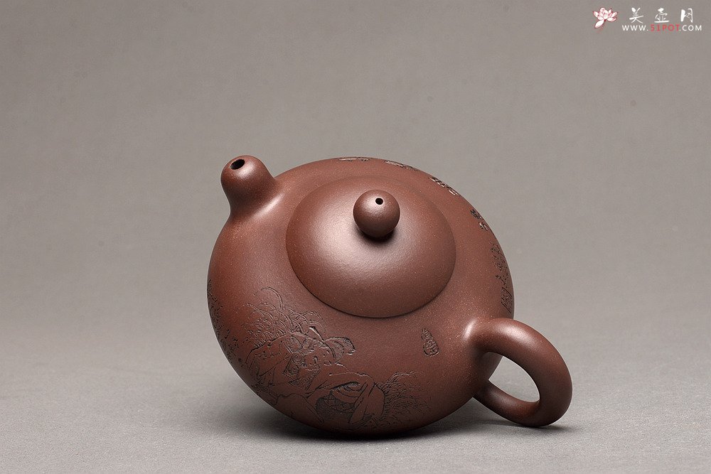 紫砂壶图片：谭华斌近作 道洪风格之珠韵 刀法精炼 美壶特惠 - 美壶网