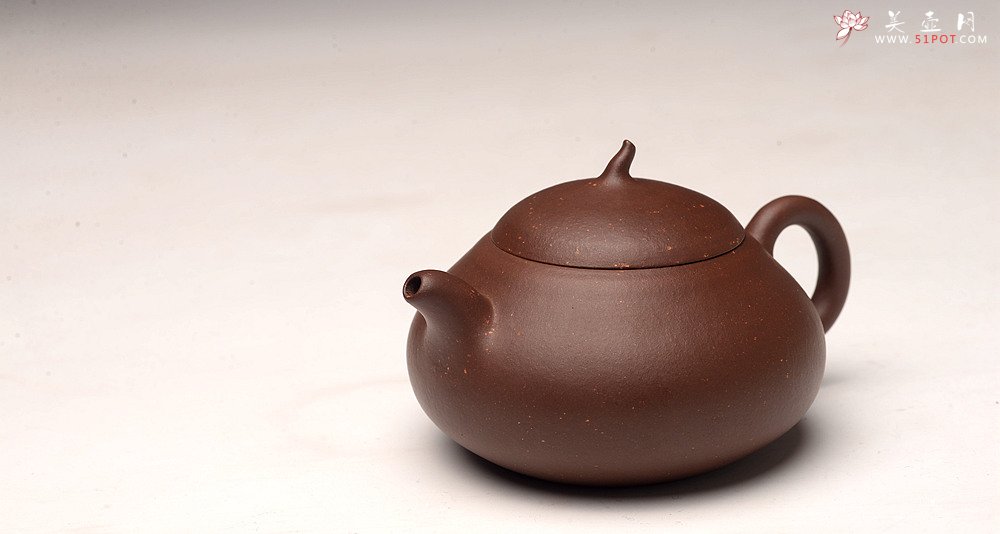 紫砂壶图片：张悦乙未年冬全手作品 调砂老紫泥~全手小瓜 颇具韵律  实用可人 - 美壶网