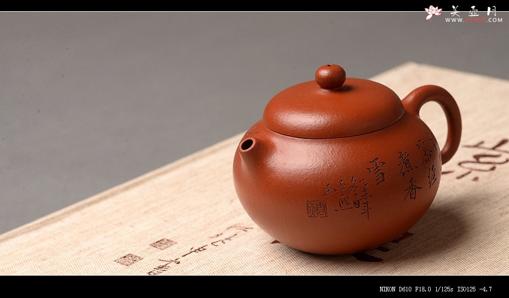 紫砂壶图片：娇艳玉人小西施 张云熙乙未年冬作品 茶盘尤物 优雅饱满 线条灵动 - 美壶网