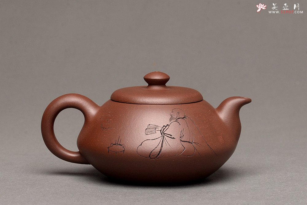 紫砂壶图片：钱伟刚新品 灵巧喜人 实用佳品 禅语 - 美壶网