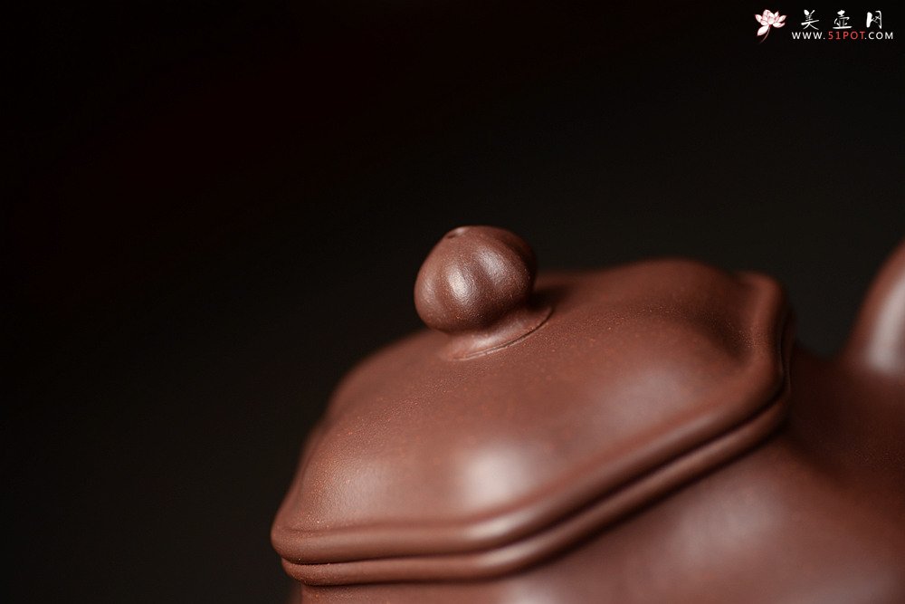 紫砂壶图片：许学军老师经典作品 雍容华贵 气度不凡 全手六角莲子 - 美壶网