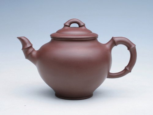 储伟平紫砂壶 翠竹壶 原矿紫泥