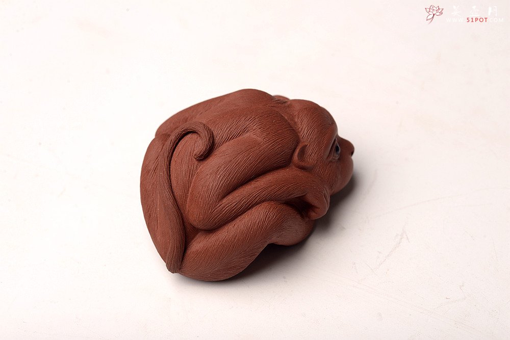 紫砂壶图片：刘祥新品 可人小猴 做工精致 把玩茶宠 - 美壶网