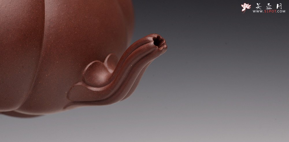 紫砂壶图片：气韵流畅 绽放之美 全手筋囊佳器 六瓣莲花 - 美壶网