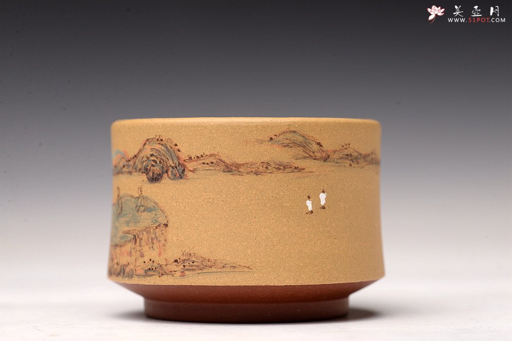 紫砂壶图片：禅定杯 精品品茗杯 清水泥粉段泥 - 美壶网