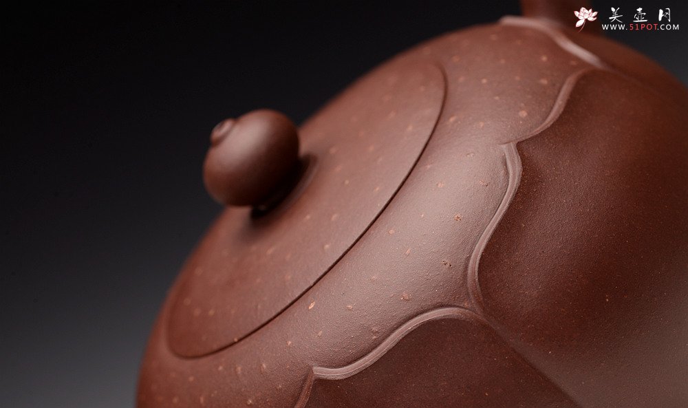 紫砂壶图片：蔡旭伟丙申春全手作品 秀丽可爱 筋纹小花 荷韵 - 美壶网