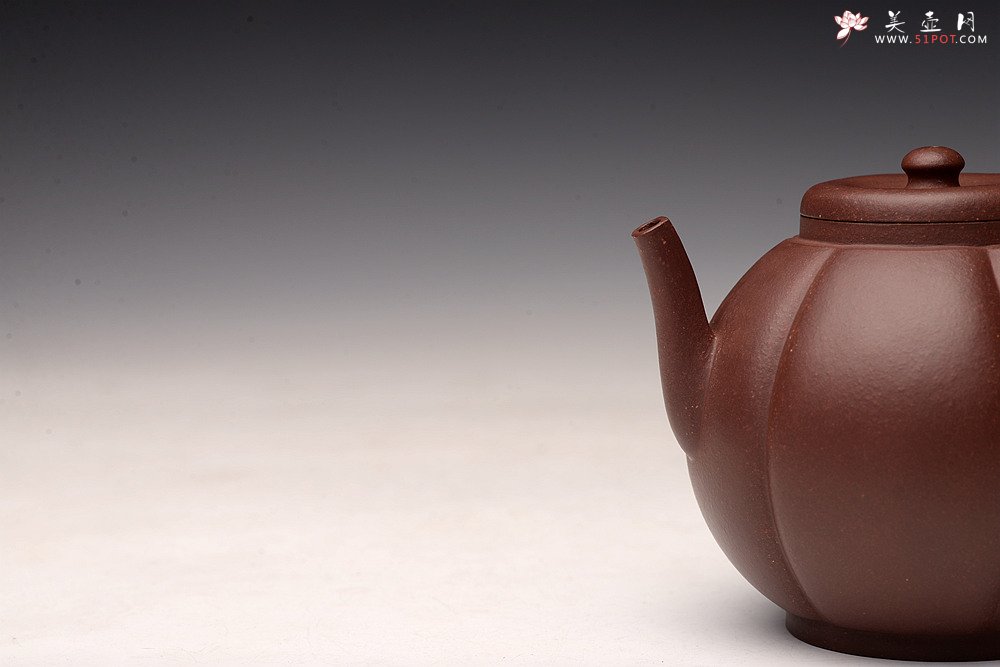紫砂壶图片：周斌丙申春全手新作 别具韵味筋纹 高俊耐品~  丕饮 仅一只 - 美壶网
