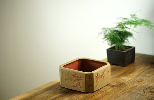 张听钢紫砂壶 张听刚精心之作 梅兰竹菊 四君子水洗 雅舍必备 