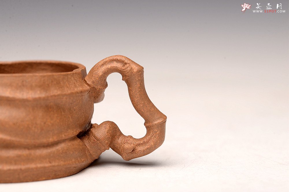 紫砂壶图片：林秀明丙申春 全手精品 文雅十足 原创作品 闻竹套组 耐品玩味~杯50cc - 美壶网