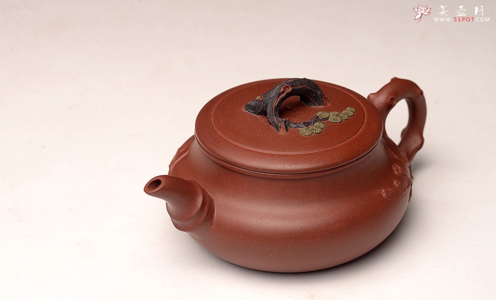 紫砂壶图片：精神 实用花器 三友会聚 地槽青清香 - 美壶网