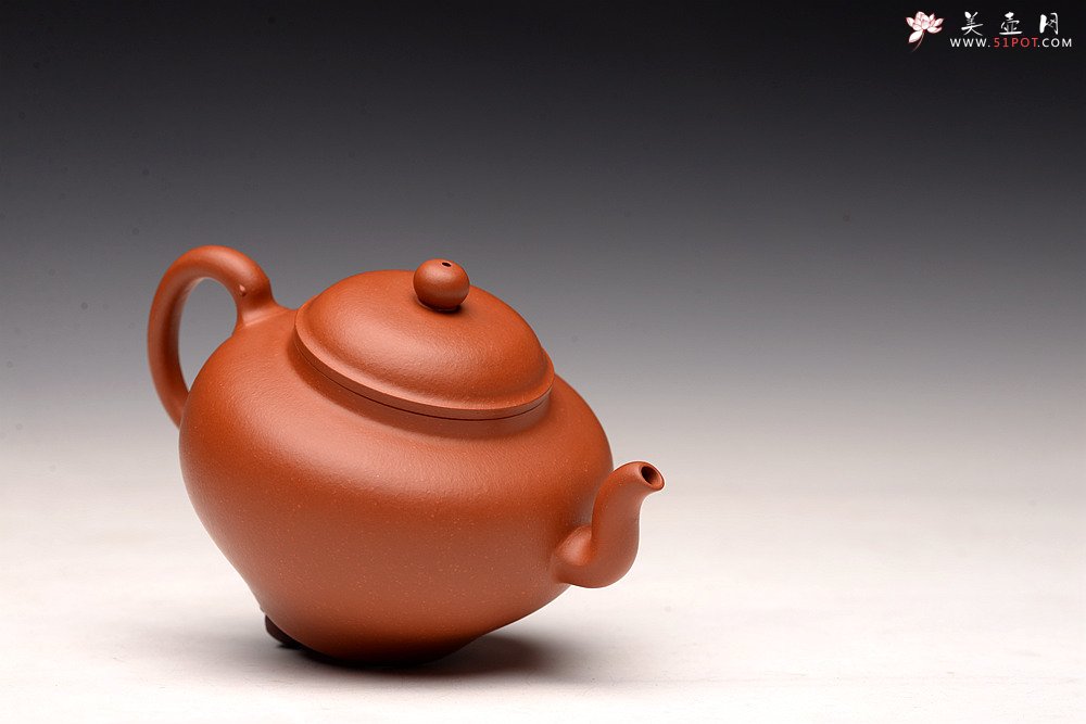紫砂壶图片：于洪霞丙申春 原创全手作品 朱泥灵龙 秀雅耐品 刹凹仅一只 - 美壶网