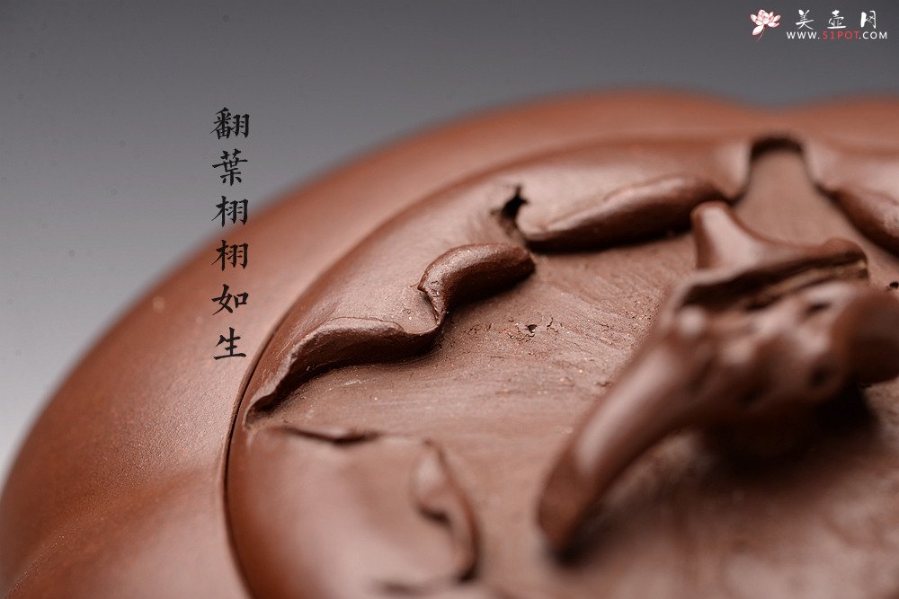 紫砂壶图片：潘丹初丙申春精品 筋囊花货 全手大玉柿 气度饱满 逸品之作 值得珍藏 - 美壶网