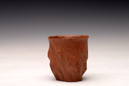 美壶定制紫砂壶 美壶定制 精品全手树桩杯  优质降坡泥 文气把玩 原矿降坡泥