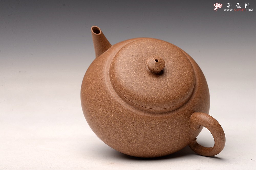 紫砂壶图片：储亚全手明式小品 优质老段泥 文气玩味 如意如意如我心意 - 美壶网