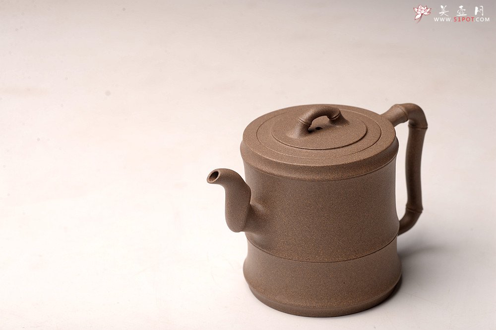 紫砂壶图片：储亚全手获奖作 秀竹套具 颇具难度 灵秀出尘 青段 - 美壶网