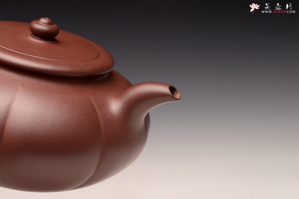 紫砂壶图片：陈进丙申初夏全手新作 筋囊器型 难度之大 端庄优雅 秋蕾 - 美壶网