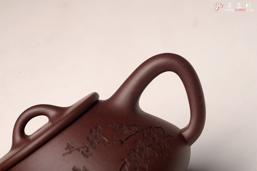 紫砂壶图片：梅骨兰香 全手子冶石瓢 骨肉均挺之精品 - 美壶网