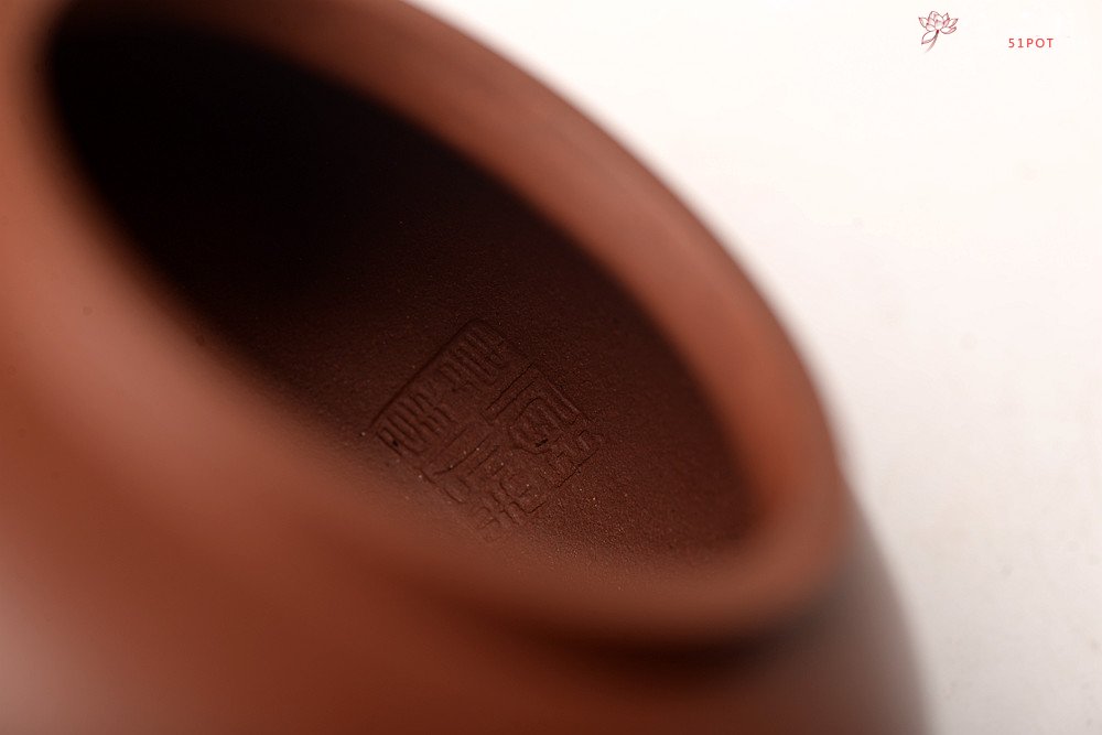 紫砂壶图片：优质底槽青 别具新意 全手锦上添花~ 炮管直流 - 美壶网