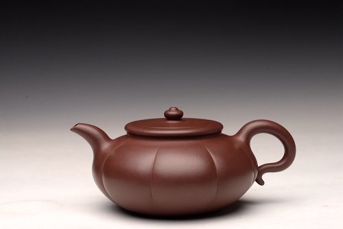 陈进紫砂壶 陈进丙申初夏全手新作 筋囊器型 难度之大 端庄优雅 秋蕾 原矿紫泥