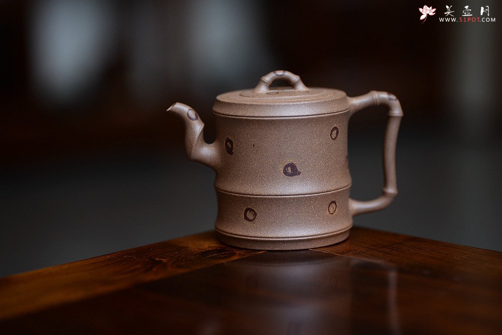 紫砂壶图片：储亚丙申夏全手新作 小秀竹套具 颇具难度 灵秀出尘 优质老段 - 美壶网