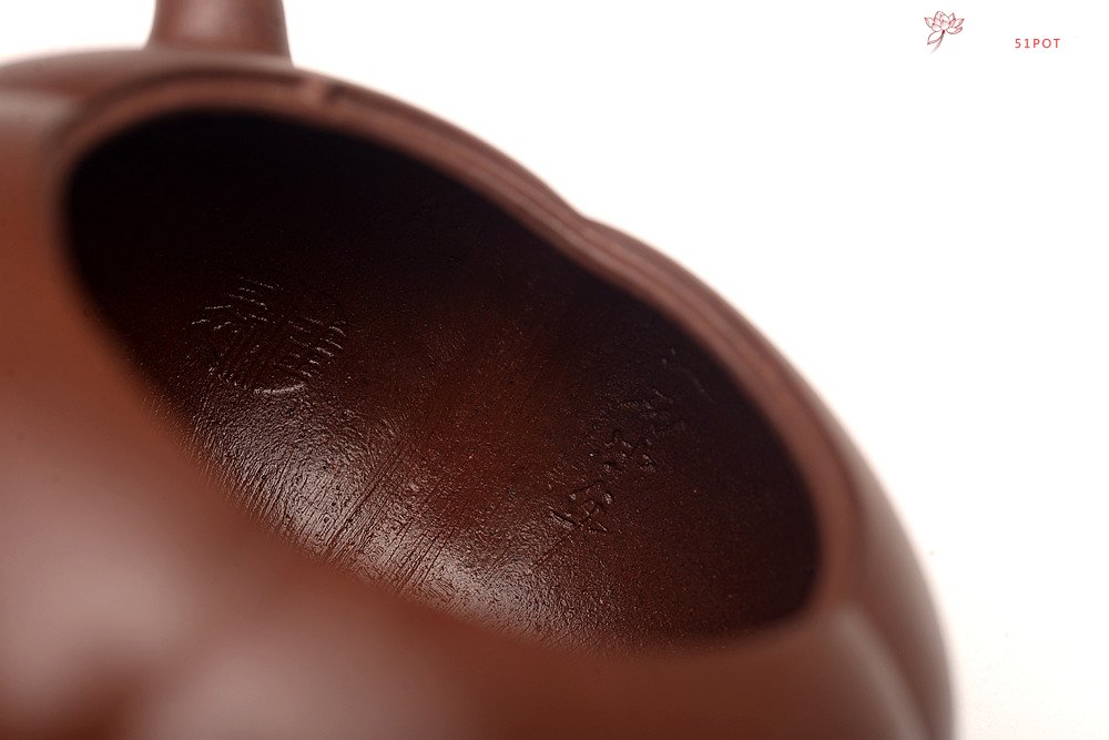 紫砂壶图片：潘丹初丙申夏精品 筋囊花货 全手玉柿二式 秀美逸品 爱不释手的精品 - 美壶网