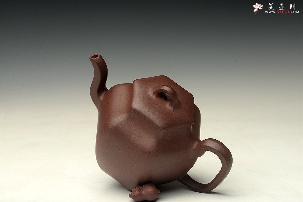 紫砂壶图片：于洪跃丙申夏全手新作 古拙耐品 端庄文气 六方古韵 - 美壶网