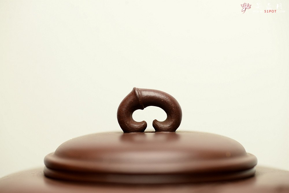 紫砂壶图片：实力派潘丹初丙申夏 优质紫泥  国画入壶 秀雅文气 全手原创福竹o(∩_∩)o - 美壶网