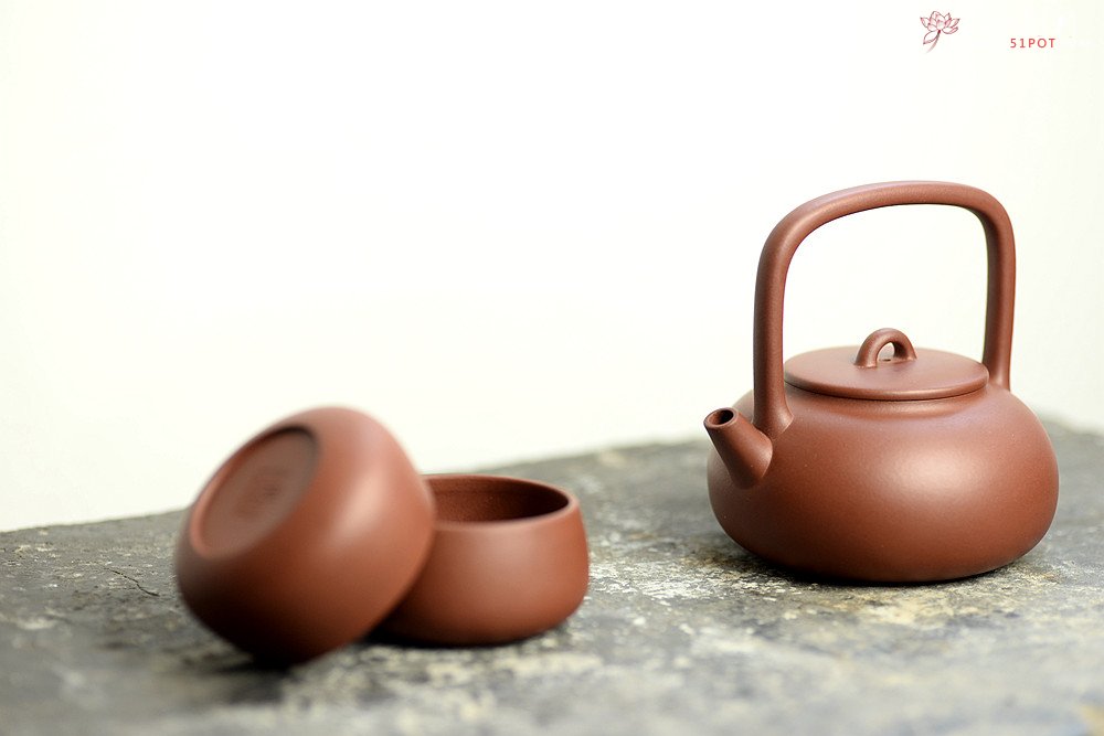 紫砂壶图片：于洪霞丙申春全手作品 清爽秀气 做工精致 提香套组 - 美壶网
