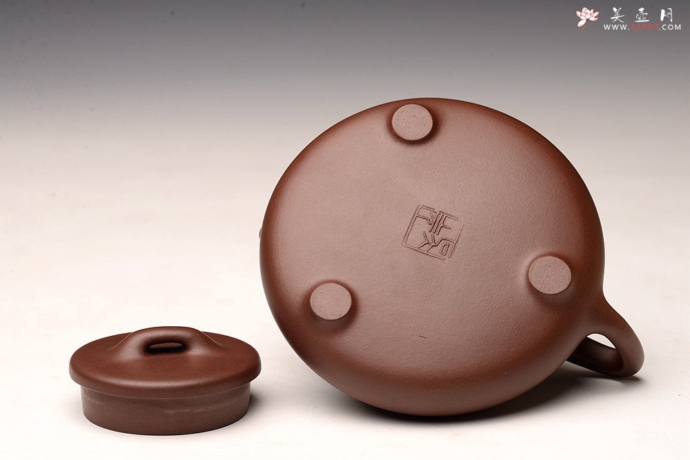 紫砂壶图片：吴杰全手新品 游心堂精心装饰 摹古之东石瓢~ 文气十足 - 美壶网