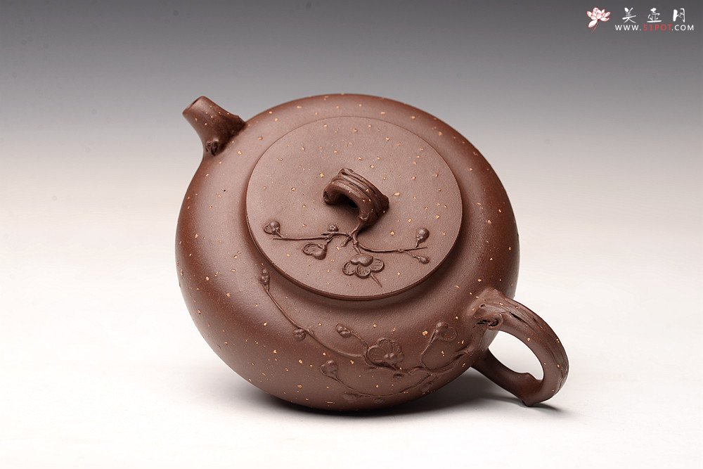 紫砂壶图片：潘丹初丙申夏全手作品~ 温文尔雅 踏雪寻梅 灵秀之作 雪中情 - 美壶网