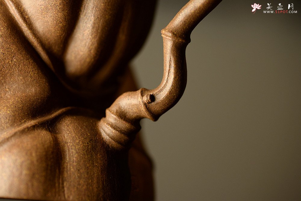 紫砂壶图片：林秀明丙申夏全手原创 摹竹韵寓隐逸之风 隐逸二式 养怡之福可得永年 - 美壶网