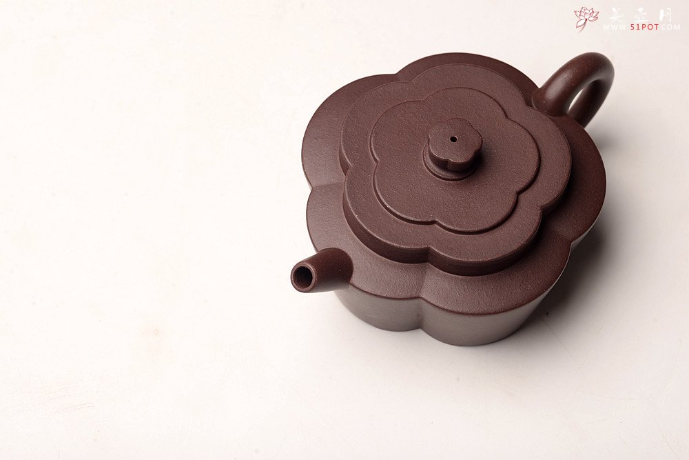 紫砂壶图片：酒虎丙申秋全手新作  梅花周盘 摹古之作 颇具难度 精工 仅此一件 - 美壶网