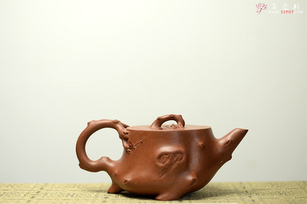 紫砂壶图片：单志萍经典代表作 丙申夏 全手精品花器 喜上眉梢 立体梅花 喜庆~ - 美壶网