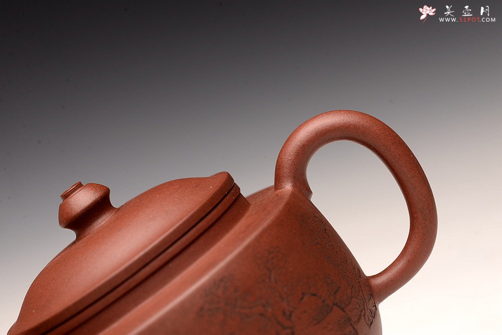 紫砂壶图片：朱牧清精致作品 宫灯 古朴文气 炮管直流 杀茶利器 - 美壶网