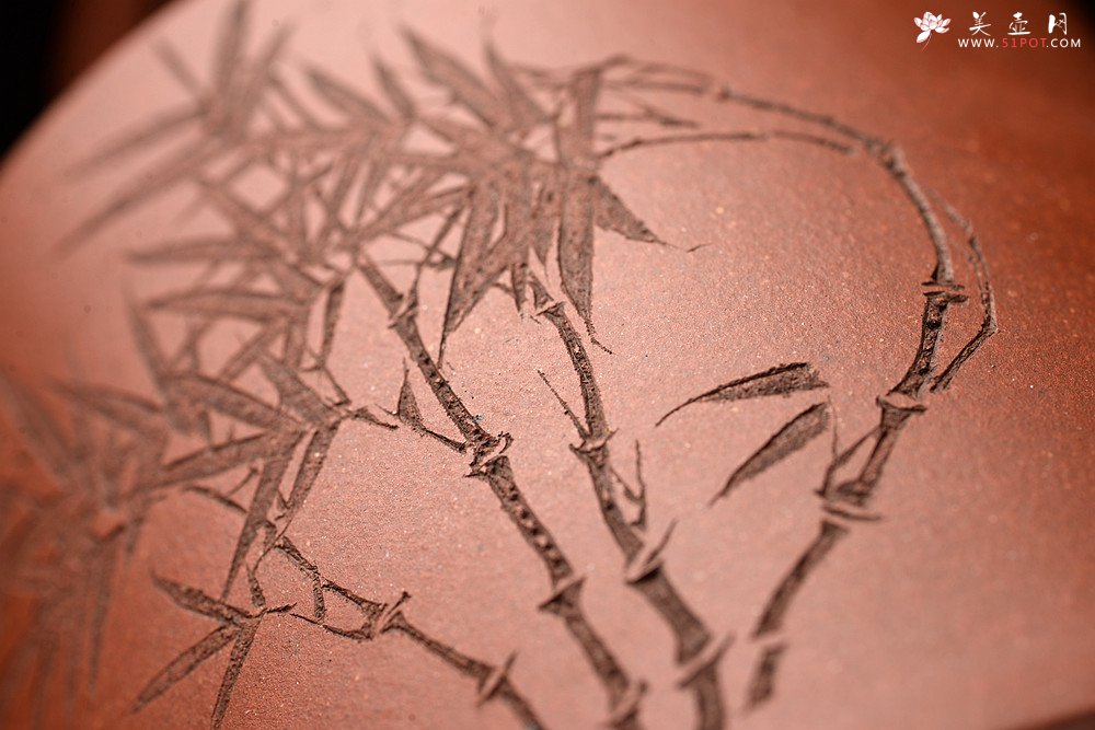 紫砂壶图片：詹黎明丙申秋全手新作 贤提 颇具难度 高路精刻 挺拔 - 美壶网