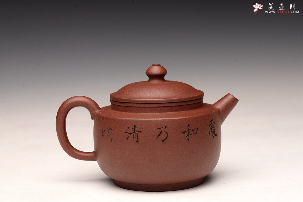 紫砂壶图片：朱牧清精致作品 宫灯 古朴文气 炮管直流 杀茶利器 - 美壶网