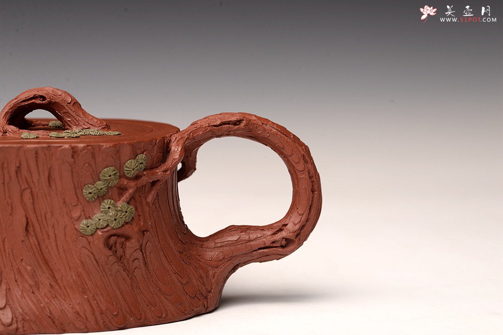 紫砂壶图片：单志萍原创精品 全手松桩 气韵长流 俊雅之风 - 美壶网