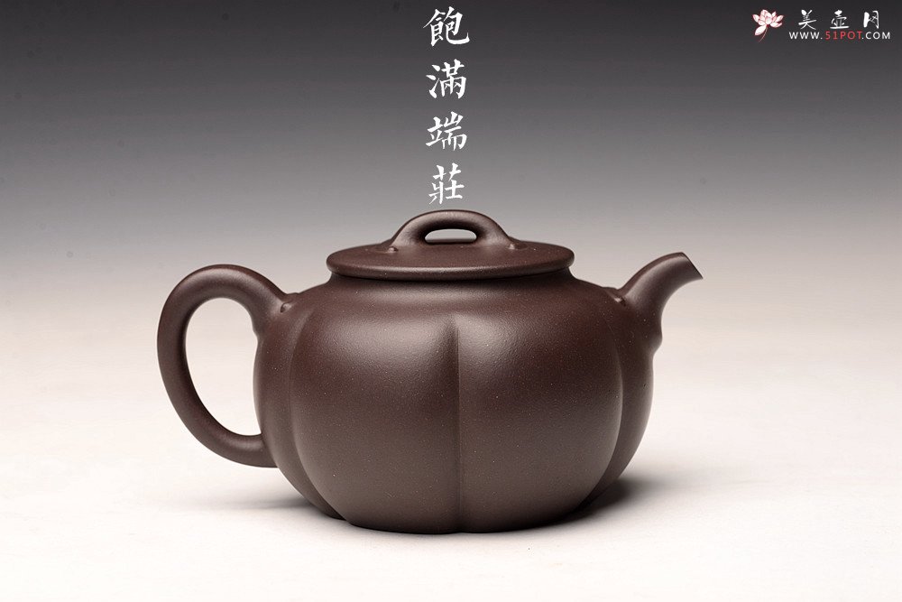 紫砂壶图片：钱林芳丙申夏全手作品 饱满大气 筋纹佳作 锦如 - 美壶网