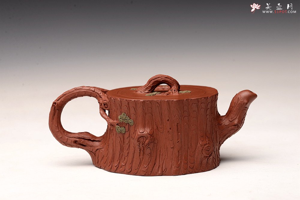 紫砂壶图片：单志萍原创精品 全手松桩 气韵长流 俊雅之风 - 美壶网