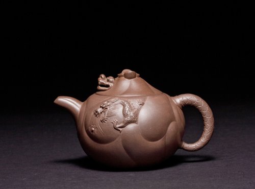 朱可心紫砂壶 鱼化龙 